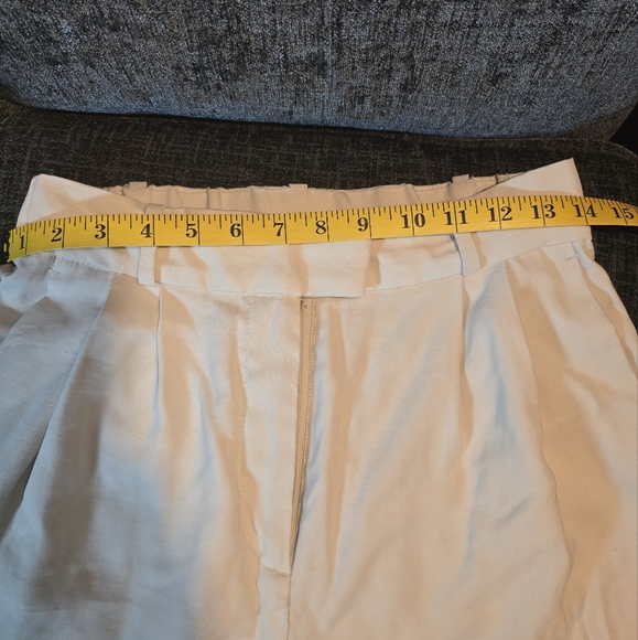 H&M High Rise Pleated Ankle Taper Chinos Loose Fit - Picture 7 of 12